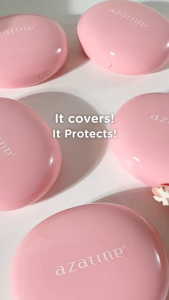 Abadi Mall Azarine Cover That Kiss Set [2 PCS] Covermatte Cushion + Tinted Lippie Cake Liptint Longlasting Hydrating Extra Moisturizing Cushion Tahan Lama Flawless Matte Finish Lightweight Makeup Easy Application Buildable Coverage