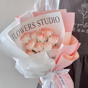 Eternal Rose And Star Flower Bouquet Creative Gift for Goddess Day Mothers Day Birthday Simulation Flower Business Gift