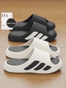 Mens Outdoor Summer Slippers Thick Bottom Sports Anti-Slip Wear-Resistant odor-Resistant EVA Flat Sandals Casual Slip-On Shoes