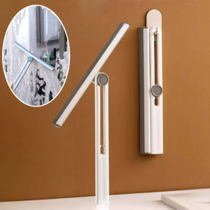 Glass Wiper Household Folding White Wiper Silicone Scraper Washing Wiper Glass Clean Floor Window Glass Cleaning Tool Water Wall