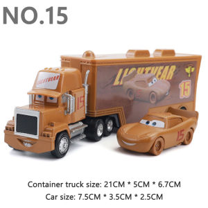 Takara Tomy | Pixar Cars Mater Truck Francesco Bernoulli Container Trucks Model Car 1/55 Die Casting Racing Toys Birthday Gifts Collectibles