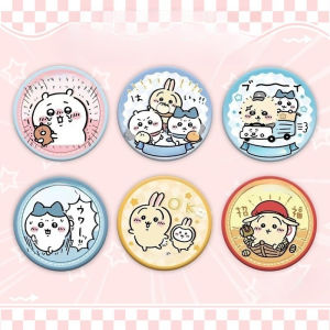 Bandai | Hachiware Usagi Họa Tiết Hoạt Hình Pin Badge Trâm Cài Trang Trí Sáng Tạo Cho Ba Lô Quần Áo Áo Khoác Khăn Quàng Cổ-Thích Hợp Cho Độ Tuổi Từ 14 Trở Lên