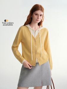 DUSHU | Oversized Relaxed Pile Hoodie Cardigan