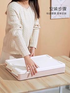 กล่องเก็บของพับได้ สีพาสเทล มี2ขนาด จุของได้เยอะ กล่องเก็บของอเนกประสงค์ ซ้อนขึ้นชั้นได้