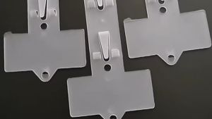 Sabitan Ng Mga Chichirya Holes PVC Supermarket Snack Hanging Strip Transparent Hanging Injection Plastic Strip 10pcs