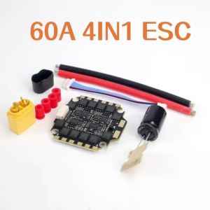 60A 4-in-1 BLHeli-S DSHOT600 ESC Không Chổi Than Dành Cho Máy Bay Không Người Lái FPV 3-6S LANRC Tương Thích Với Đồ Chơi Và Xe Điều Khiển Từ Xa