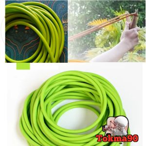 Karet Ketapel Ikan Hijau 3060 Rubber 6mm Panjang 1 Meter Premium
