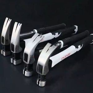 [Spot +24hours delivery]Super steel Claw Hammer High toughness High hardness with magnetic attraction One-piece hand hammer Choice of stainless steel handle and fiber handle