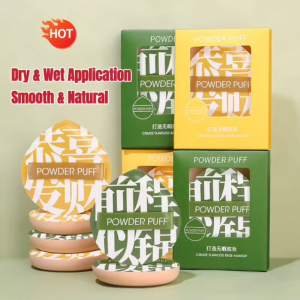 Cushion Powder Puff High Density Makeup Sponge for Liquid & Powder Reusable Durable and Skin Friendly