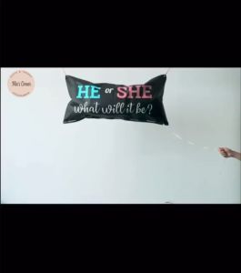 Túi bong bóng rơi tiết lộ giới tính em bé tiệc gender reveal balloon drop bag