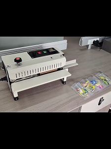 High-Quality Manual Continuous Sealing Machine for Food Storage Aluminum Foil & PE Plastic Bags Kitchen Essential