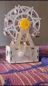 Automata World Musical Ferris Wheel DIY Kit DIY STEAM Kit Children Party gift STEM toy with coloring set for kids