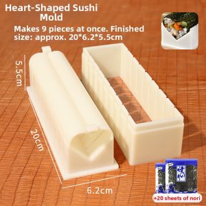 AMW | Food-Grade Sushi Molds for Home and Commercial Use Seaweed and Rice Ball Molds