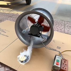 Quạt Hút Tròn Quạt Hướng Trục Công Nghiệp Sải Cánh 350 ( Cả vành 400 ) . Điện 220