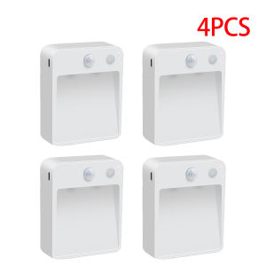 1-10Pcs LED Night Light Automatic Dusk to Dawn Photocell Sensor Night Lighting Wall LampBattery Powered Lamp for Stair Hallway