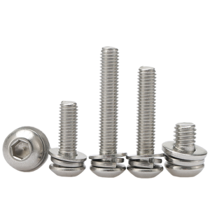 POWER&STRONG | 304 Stainless Steel Round Head Hex Screw Nut Set