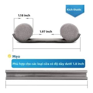 Dải Niêm Phong Dưới Cửa Chống Chịu Thời Tiết Chống Bụi Chống Ồn Da PU Chất Bịt Kín Khe Hở Bảo Vệ An Ninh Gia Đình Và Tiết Kiệm Năng Lượng