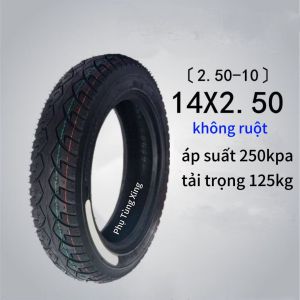 14×2.50 lốp không săm xe đạp điện xe máy điện 14inches Phù hợp với các mẫu xe đạp điện sử dụng cỡ lốp 14X2.50 (64-254) phụ kiện phụ tùng xe điện