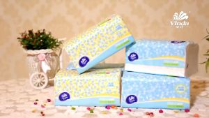 Vinda Facial Tissue Virgin Wood Skin-friendly and Non-irritating 3ply 100Pulls (8PCs/pack)