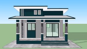 แบบบ้านสวยราคาประหยัด AP-38 งบหลักเเสน 2นอน1น้ำพื้นที่ใช้สอย 54 ตร.ม ราคาก่อสร้าง550000บาท(นำไปยื่นขออนุญาตก่อสร้างได้)เปลี่ยนสีได้ตามใจคุณ มีให้เลือกรายการประมาณราคาค่าก่อสร้าง BOQ ยื่นกู้ธนาคารยอด 670000 บาท