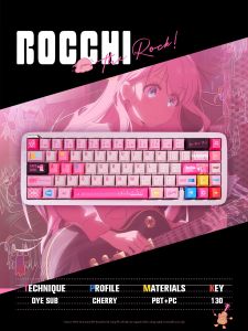 TITANNATION | PBT Thermal Sublimation Pink Side Transparent Keycap