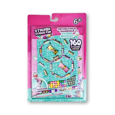 STICKI Rolls Sticki Bands - Wearable or Shareable Sticker Bracelet Includes 160 Mini Stickers | Over 1000 Sticker Designs