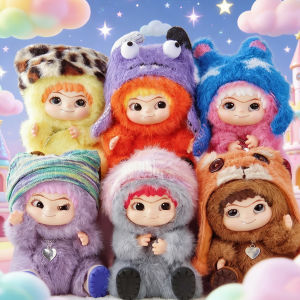Bandai | New Wakuku Fuzzy Trendy Fun Party Blind Box Cute Wakuku Action Figure Mystery Box Cute Doll Bag Pendant Doll Surprise Bag Gift