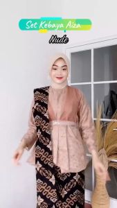 [Promo Cuci Gudang Bisa COD] Batik Couple Kebaya Aiza Kebaya Brokat Tile Mix Satin Rok Span Katun Prima Kebaya Wisuda Tunangan Lamaran Termurah