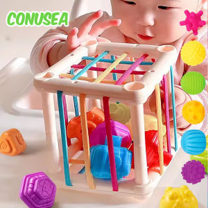 Baby Montessori Learning Educational Toys Colorful Shape Blocks Sorting Game For Children Bebe Birth Inny 0 12 Months Toy Gifts