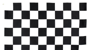 Bendera Start Finish / 90 X 150cm Bendera Hitam Putih / Bendera Berkibar Tangan