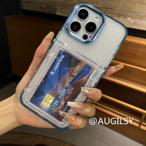 เคสโทรศัพท์แบบมีซิปปิดพร้อมช่องใส่บัตรพร้อมช่องใส่รูปแบบถ่ายรูปได้ 15 pro Max สำหรับ Apple 13 ชั้น ใส่บัตรได้ iPhone 14 pro 16 plus ปกป้องคู่