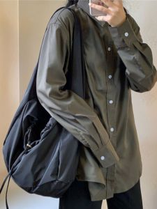 กระเป๋าผ้าใบไนลอนสีดำขนาดใหญ่สำหรับผู้หญิง กระเป๋าสะพายข้างแบบสะพายข้าง กระเป๋าใต้วงแขนแบบอเนกประสงค์ กระเป๋าถือแบบลำลองสำหรับฤดูร้อน