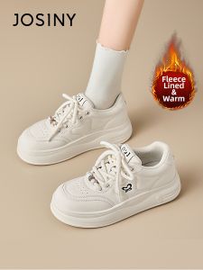 Josiny | Thick Heel Height-Increasing Womens Shoes Canvas Sneakers