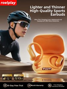 ROEL-PLAY | Bluetooth Bone Conduction Headphones Ear-Hook Noise Cancelling Long Battery Life