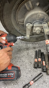 8mm/10mm/12mm/14mm 1/2 Drive Long Deep Hex Socket Impact Wrench Head Spanner Set Drive Converter Wrenches Adapter Drive Socket Home Repair Tools Tool
