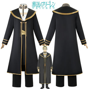Anime Frieren: Beyond Journeys End Cosplay Costume Heiter Monk Robe Coat Pants Belt Uniform Full Suits Halloween Stage Show Costumes