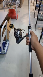 Fishing Rod Set 1.65-2.7M 2 Sections Fishing Rod and Spinning Reel 12+1BB with Line Hook Lure Full Set