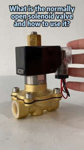 วาล์วโซลินอยด์อากาศปิดปกติ 12V 220V 1/2 3/4 โซลินอยด์วาล์ว 1 นิ้ว สำหรับน้ำ น้ำมัน แก๊ส วาล์วระบายน้ำอัตโนมัติทองเหลืองสองทาง