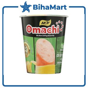 [LY LẺ] - MASAN - Mì ly Omachi có CÂY THỊT THẬT hương vị Tôm Chua Cay (111g/ly) - Mì ly khoai tây ăn liền