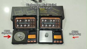 Timbangan emas mini digital ori 200gr pocket scale digital 0.01g Dengan USB Rechargeable dan Baterai
