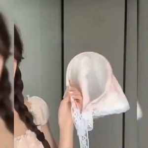 Satu Keluarga Bando Raw Lace Aesthetic C1253 Bando Renda Wanita Kain Piknik Scarf Bandana Korea