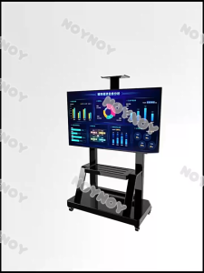 TV stand 32-75Inch Mobile TV Bracket Adjustable TV Rack Floor Base With Wheel And Tray TV Holder Floor Hanging Mount 360 Degree Rotation Floor TV Carts