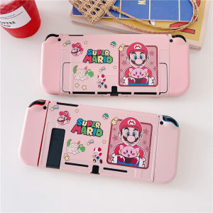 Nintendo Switch/Switch OLED Case Soft Pink TPU Protective Case Cover Cartoon Anti-Scratch Casing Nintendo Switch/Switch OLED Case
