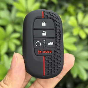 Silicone Car Key Fob Case Cover Keychain For Honda Civic 11th Accord CR-V HR-V Pilot Vezel ZR-V 2023-2025 Accessories