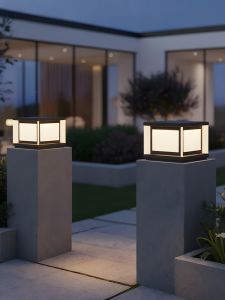 GUAIJUE |Waterproof Solar Outdoor Pillar Light