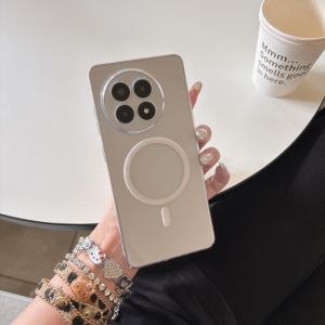 OnePlus Ace5 pro Ice Fog Matte Hard Shell Magnetic Absorption Transparent Protective Case Wireless Charging Compatible