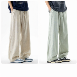 Mark Fairwhale | Lightweight Comfortable Linen Tencel Wide Leg Casual Pants