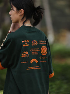 Loose round Neck Short Sleeve T-Shirt Cotton Breathable Summer Youth Fashion Casual Printed T-Shirt for Men And Women