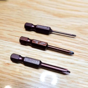 Bộ 3 Mũi Vặn Vít 4 Cạnh Chuôi Lục Giác 1/4 Gồm Phi 1.6 -  3 - 4 Hợp Kim Bền Bỉ Có Từ Tính Phụ Kiện Máy Khoan/ Vặn Vít