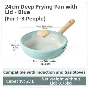 CAROTE | Non-Stick Frying Pan for Home Cooking Steak Egg Pancake Breakfast Electromagnetic Stove